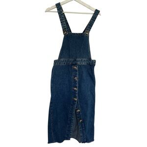 Bershka Blue Denim Overalls